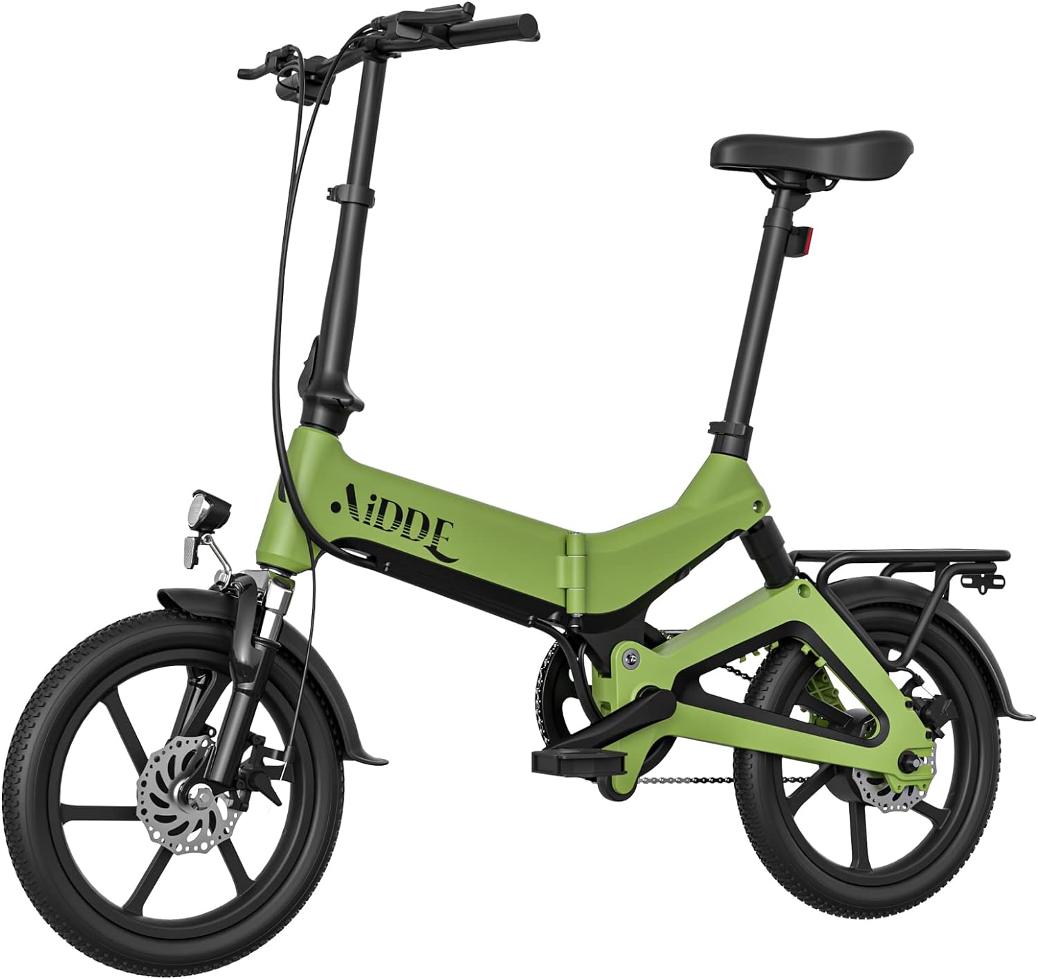 AiDDE 電動自動車 電動アシスト自転車 折りたたみ式 16インチ 最大走行距離100㎞ 公道可 5段アシストモード ダブルサスペンション搭載 型式取得 A2 2024新仕様