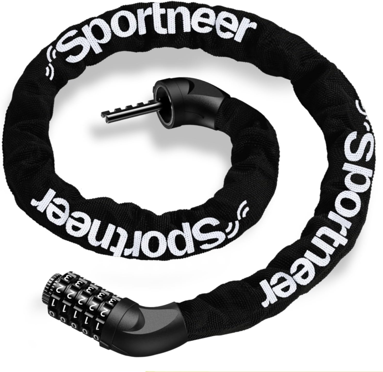 Sportneer 自転車 鍵 チェーンロック 100cm